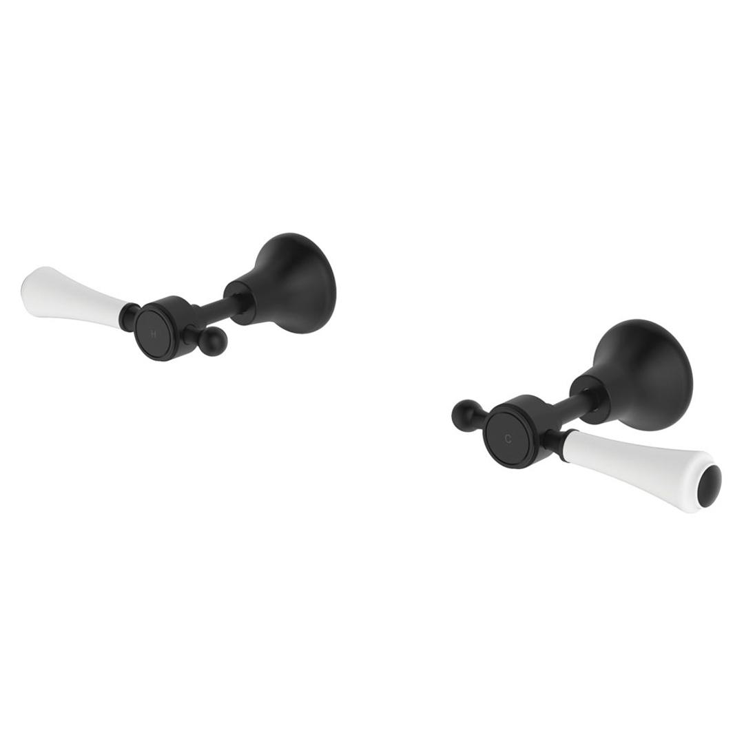 Fienza Lillian Lever Wall Top Assembly 1/4 Turn Ceramic Disc Matte Black
