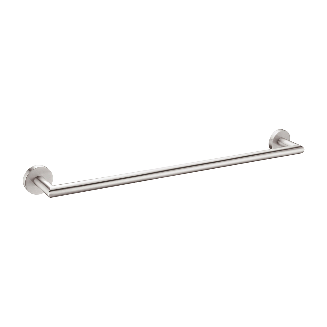 Nero Dolce 700Mm Single Towel Rail Brushed Nickel