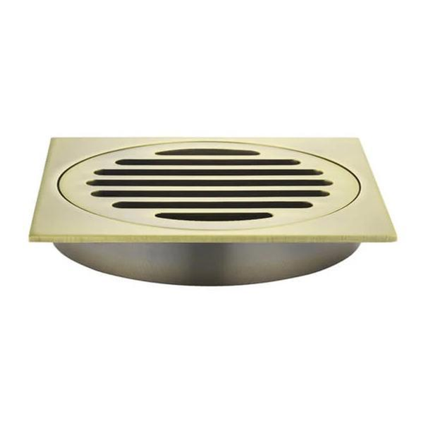 Meir Square Floor Grate Shower Drain 100Mm Outlet Tiger Bronze