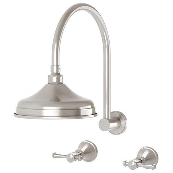 Phoenix Nostalgia Lever Shower Set Brushed Nickel