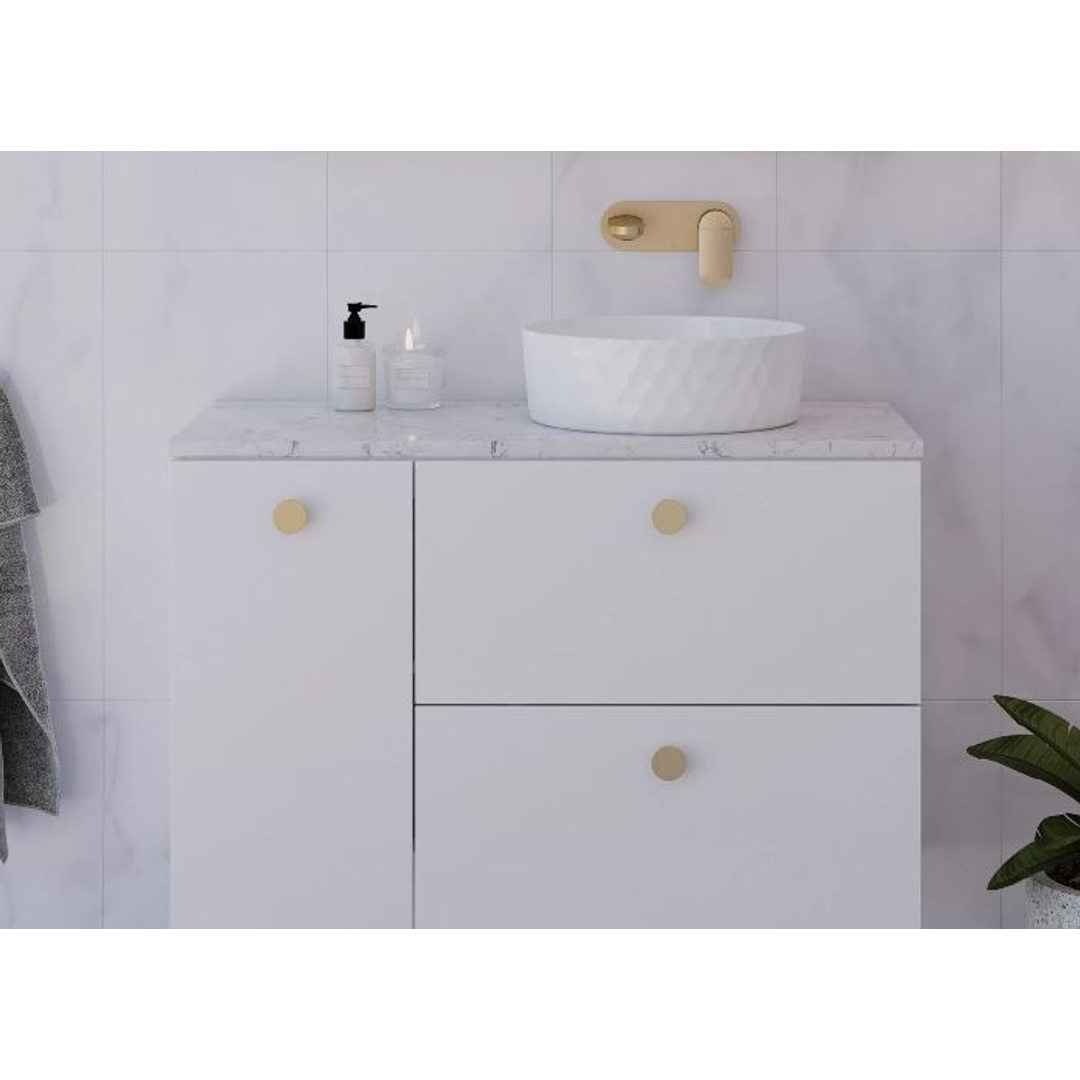 TIMBERLINE MARSHALL VANITY 900MM RIGHT WG BASIN SILKSURFACE AC TOP WALL HUNG