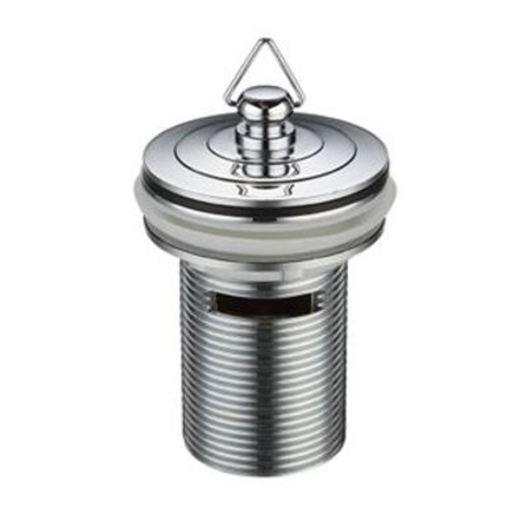 Plug & Waste 40mm With Overflow Chrome - Deluxe Plug