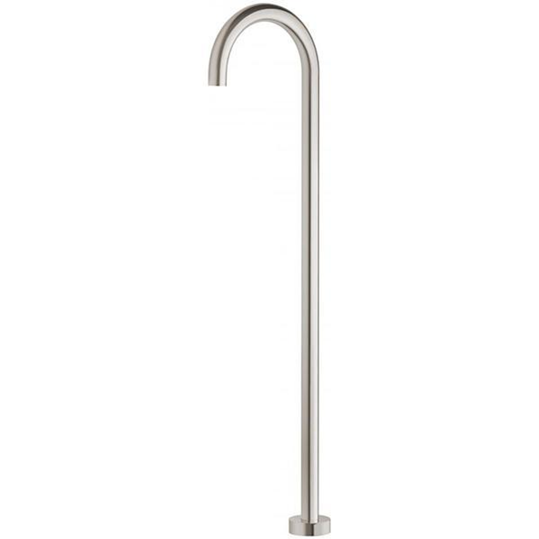 Phoenix Vivid Floor Mounted Bath Outlet 940mm - Brushed Nickel