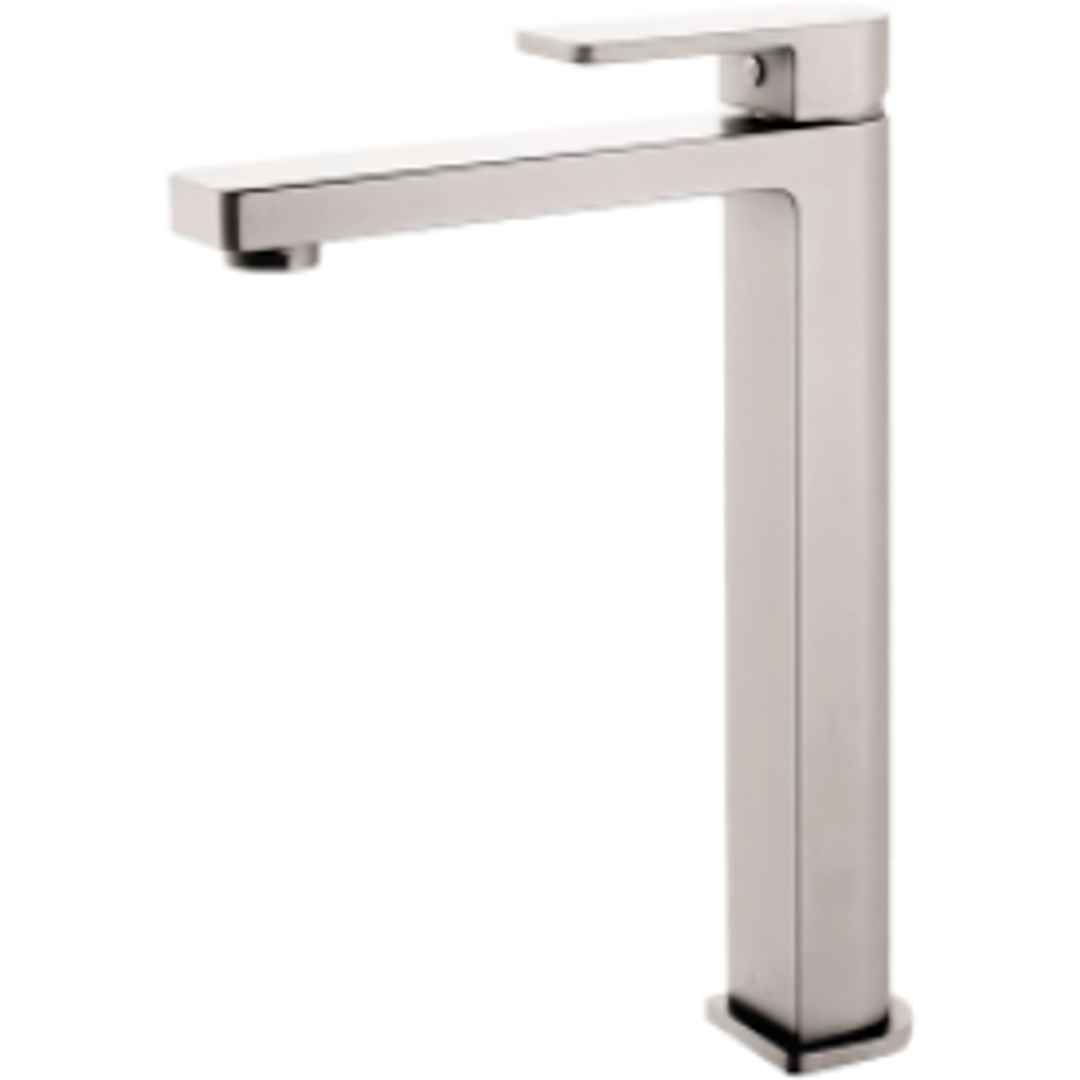 Bella Vista Ikon Flores High Rise Basin Mixer Brushed Nickel