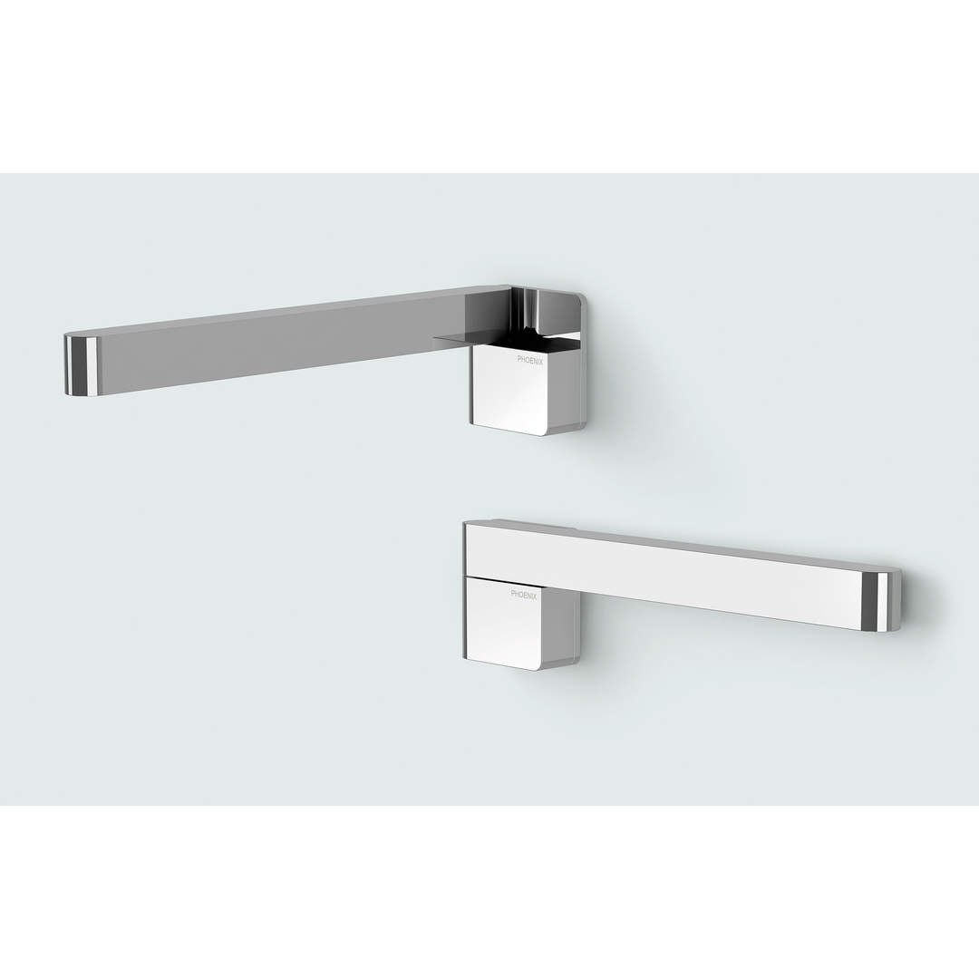 Phoenix Designer Swivel Bath Outlet 230mm Square - Chrome
