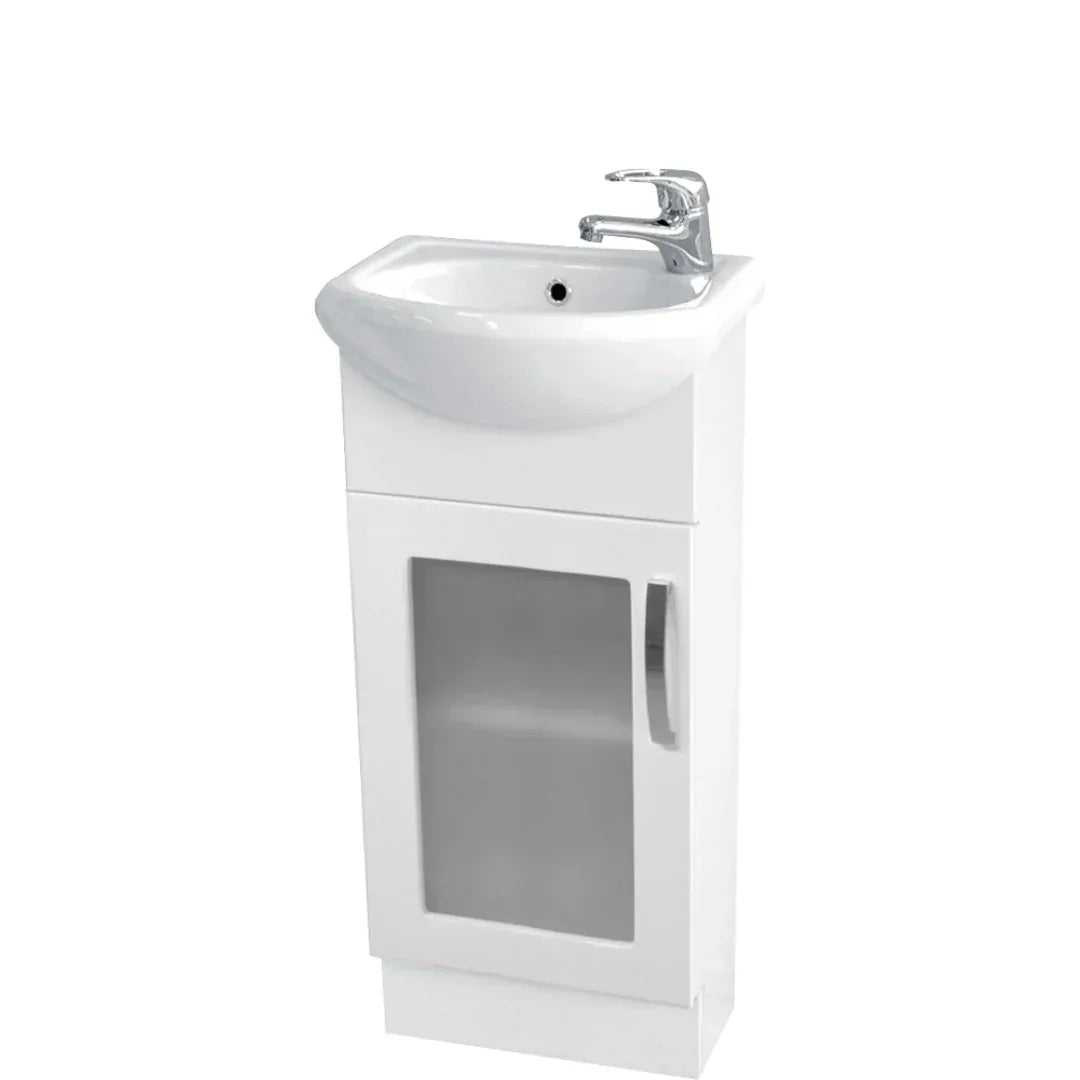 Antonio Vanity 400Mm On Kick Glass Door(Fienza P#:40Akg) - Burdens Plumbing