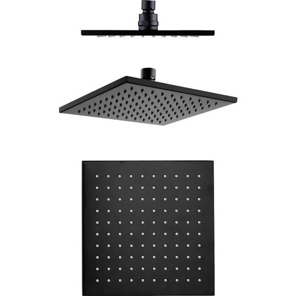 Modena Black Overhead Shower - 200mm(Fienza P#:411101B)