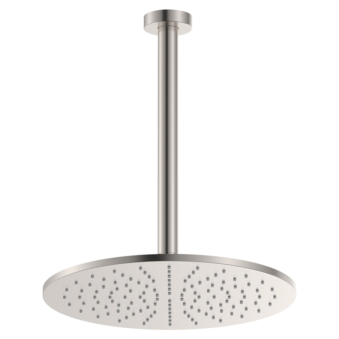 Fienza Empire Slim Shower Ceiling Dropper Set Brushed Nickel