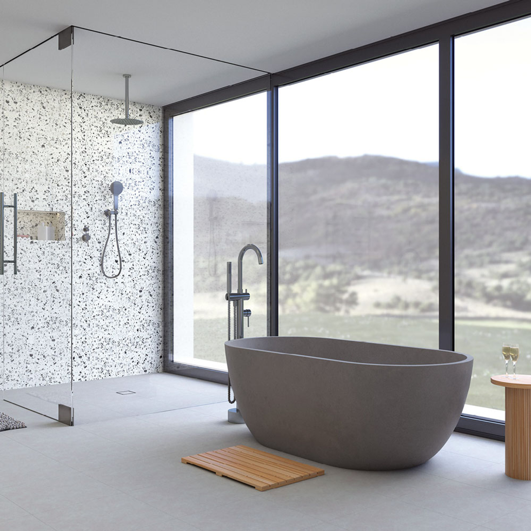 Fienza Kaya Round Shower Head 250mm Brushed Nickel