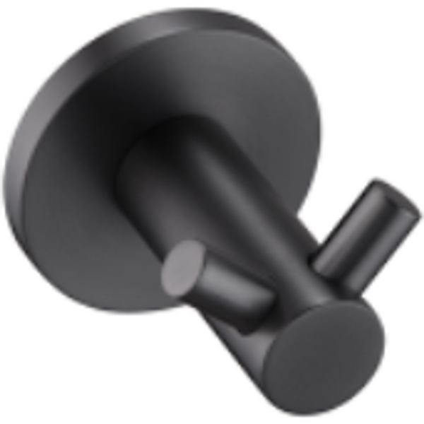 Bella Vista Mica Double Robe Hook Gun Metal