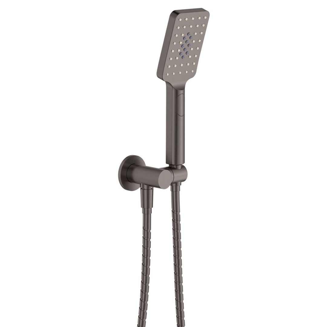 Fienza Tono Hand Shower Round Plate Gun Metal