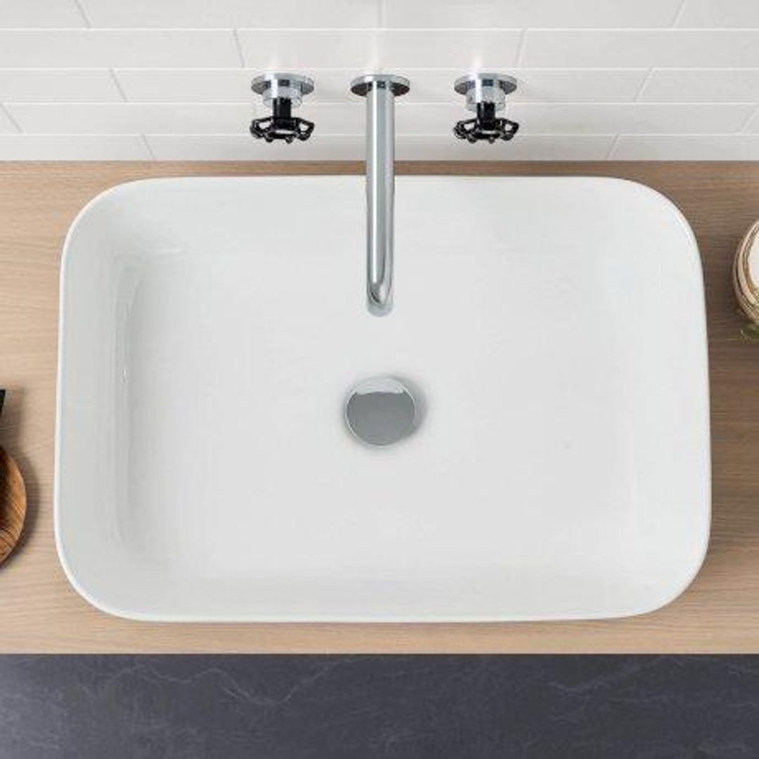 Caroma Artisan Above Counter Basin Rectangle 600mm