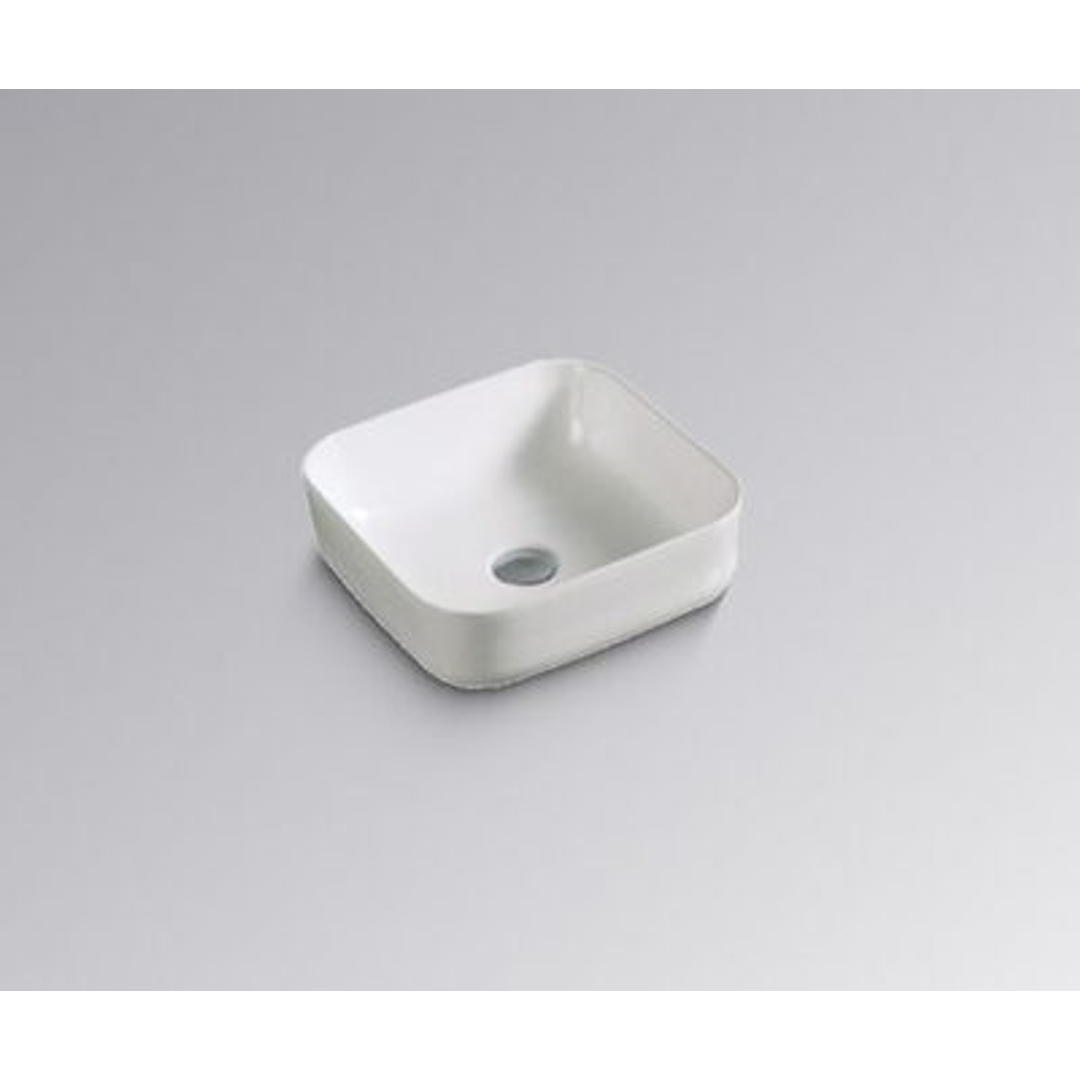 Innova Fine Above Counter Basin No Tap Hole No Overflow White B-1091