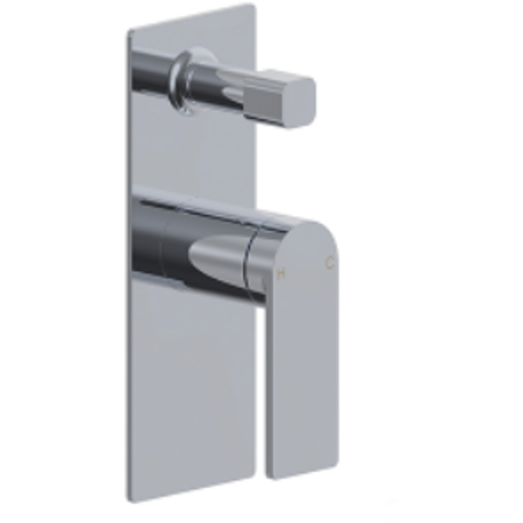 Bella Vista Cresta Shower Flick Mixer With Diverter Chrome