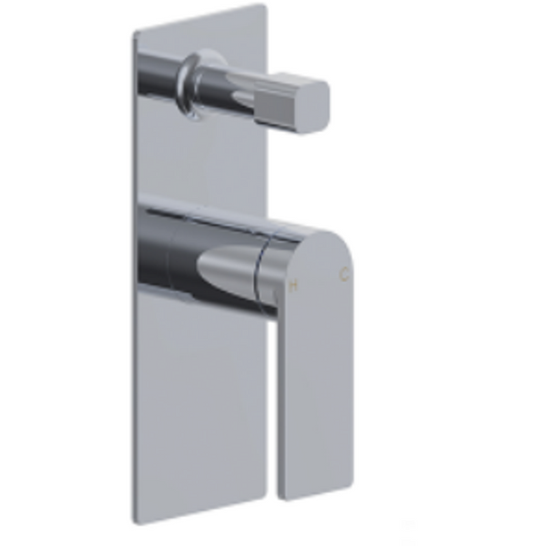 Bella Vista Cresta Shower Flick Mixer With Diverter Chrome