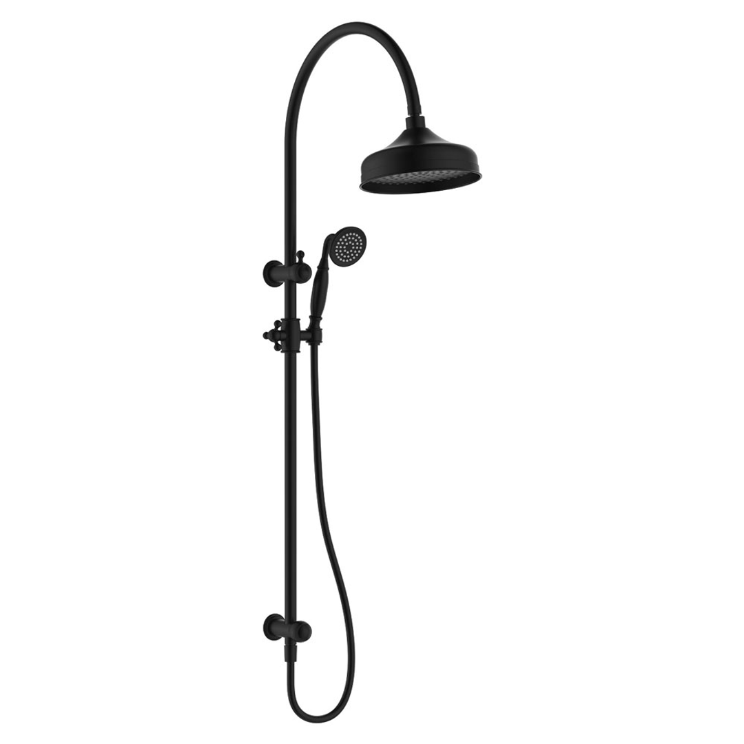 Fienza Lillian M/Funct Twin Shower Rail Matte Black 455114B