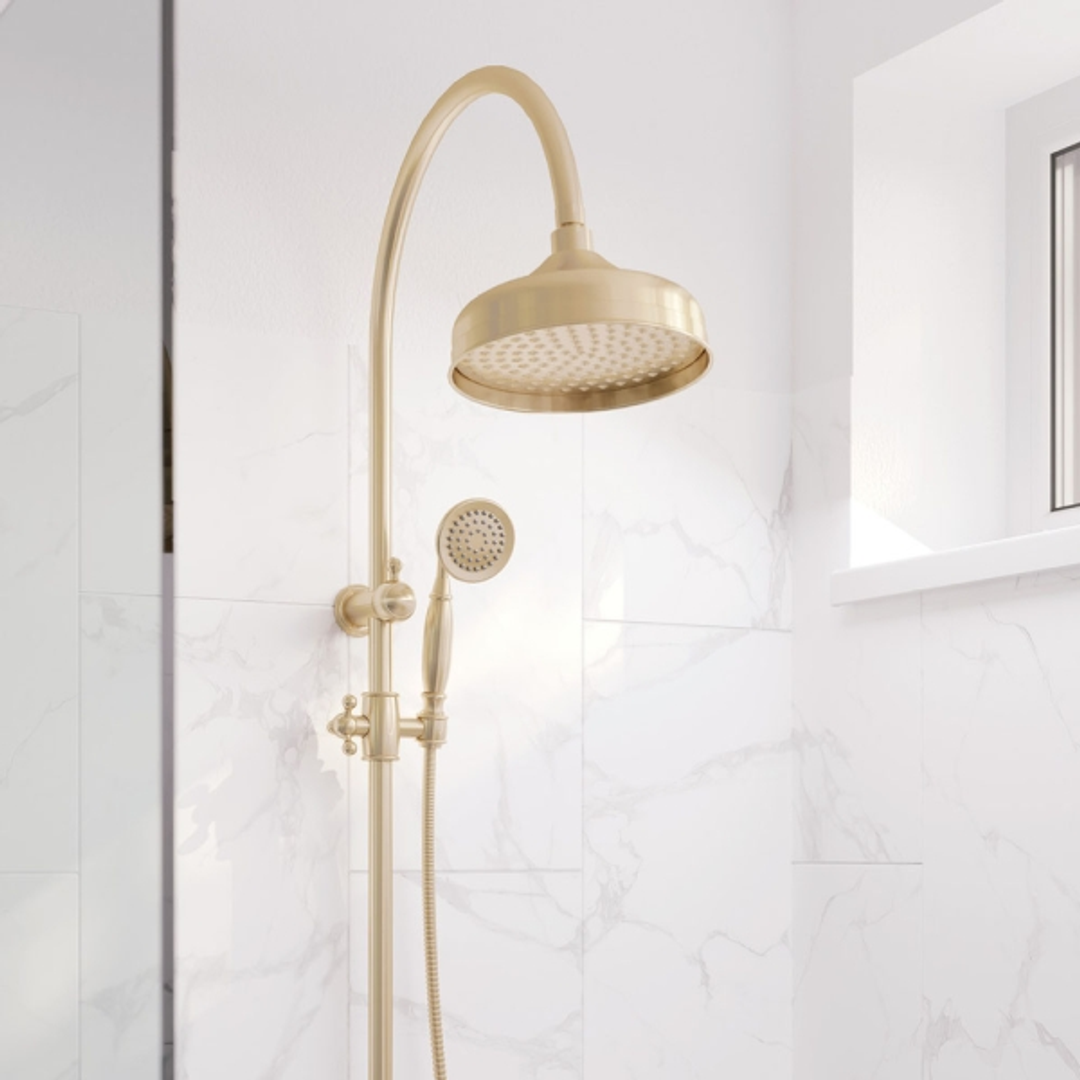 Fienza Lillian M/Funct Twin Shower Rail - Urban Brass
