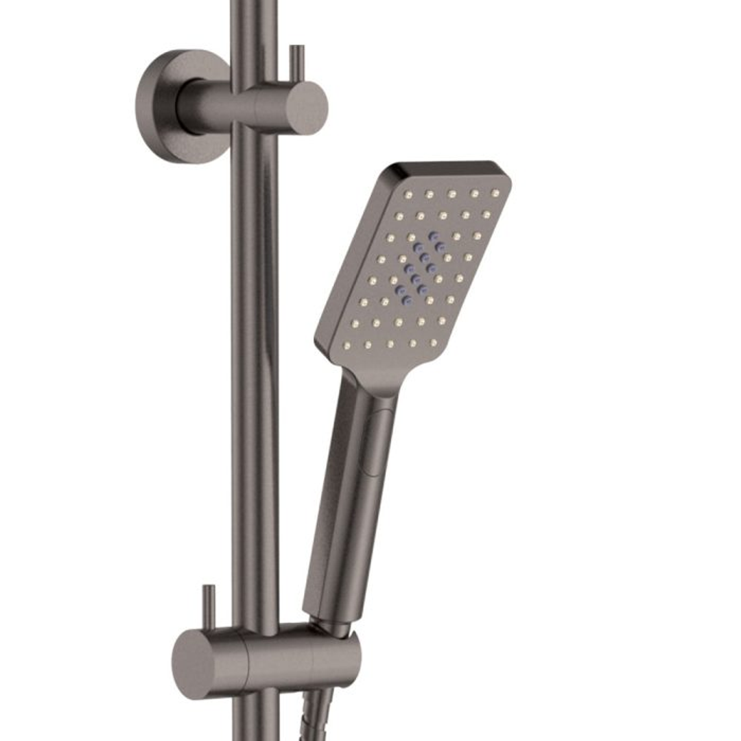 FIENZA TONO TWIN SHOWER GUN METAL