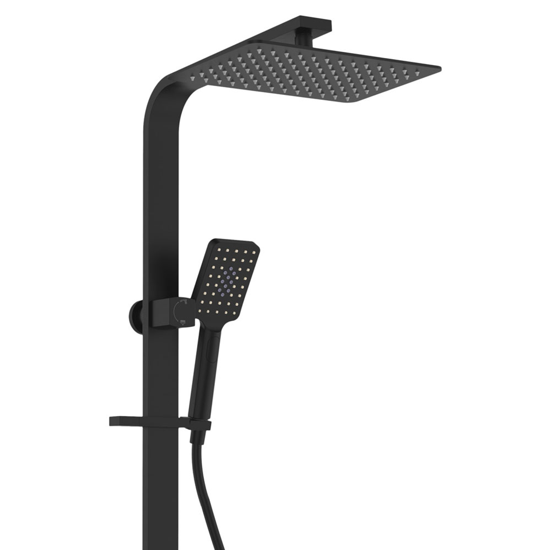 FIENZA TONO DELUXE TWIN SHOWER MATTE BLACK