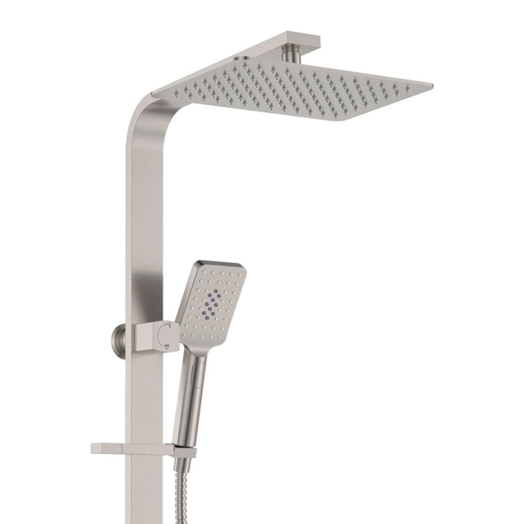Fienza Tono Deluxe Twin Shower Sus304 Brushed Nickel
