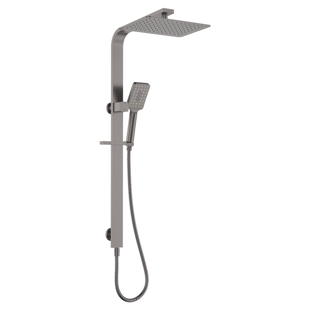 Fienza Tono Deluxe Twin Shower Sus304 Gun Metal
