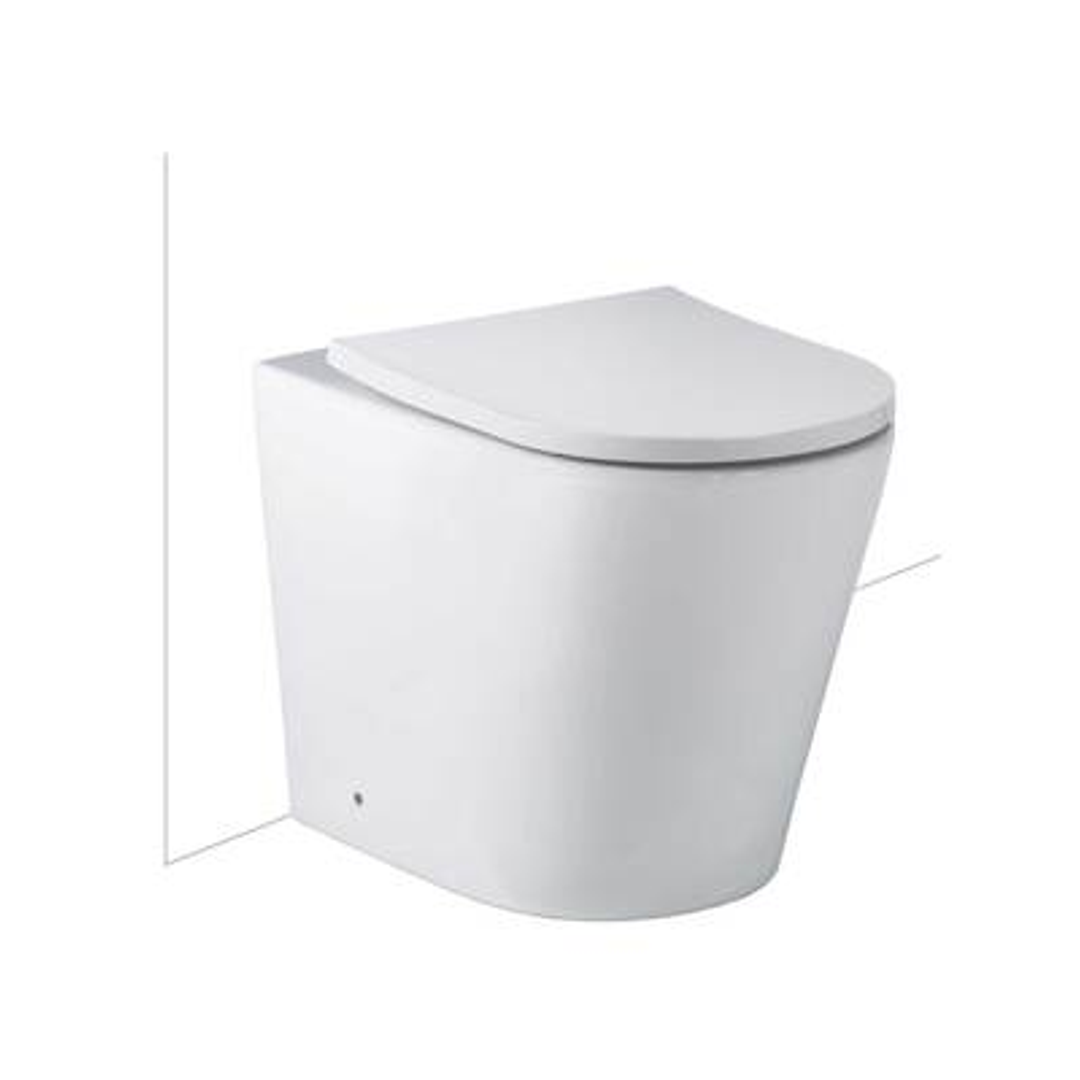 Seima Modia Sto-307-01 Floor Mount Clean Flush Pan And Slim Seat