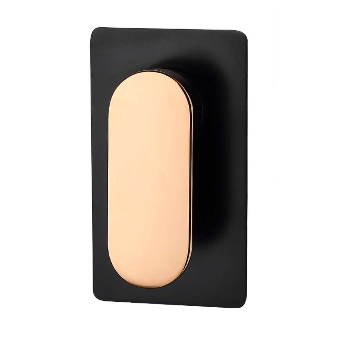 Otti Vetto Shower Wall Mixer Matte Black & Rose Gold