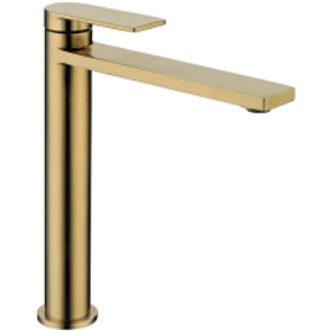 Bella Vista Cresta Tall Basin Mixer Brushed Gold