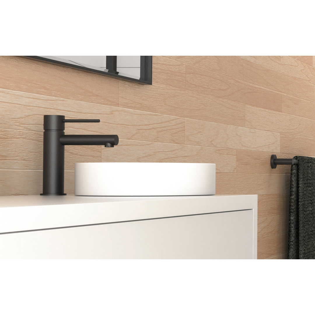 Phoenix Vivid Slimline Basin Mixer Matte Black