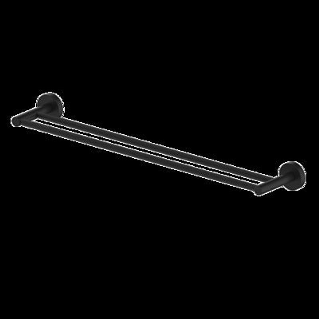 Gareth Ashton Double Towel Rail 760mm Black Pdtr-B