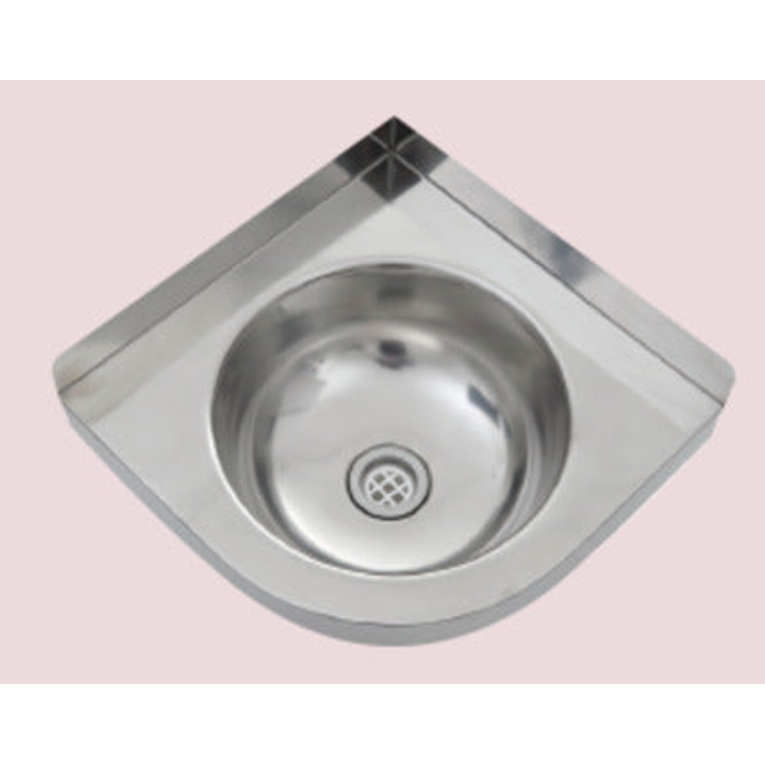 Interchange Uptown Corner Wash Basin S/Steel 360 X 360 X 170 Sscb