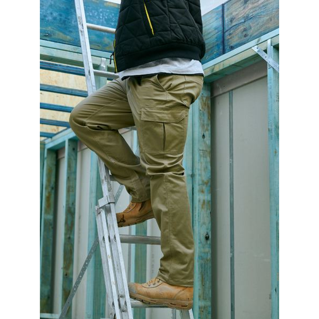 Bisley Stretch Cotton Drill Cargo Pant Khaki