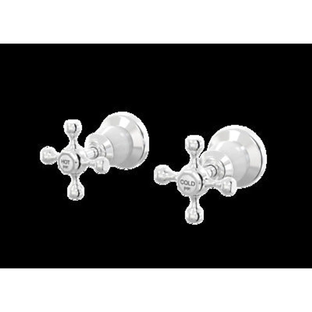 Par Tudor Wall Top Assembly Pair Chrome/White (B31.082.1.03)