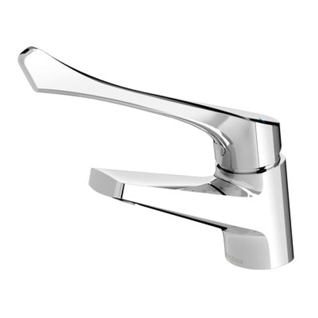 Phoenix Ivy Mkii Extended Handle Fixed Basin Mixer Chrome 155-7700-00