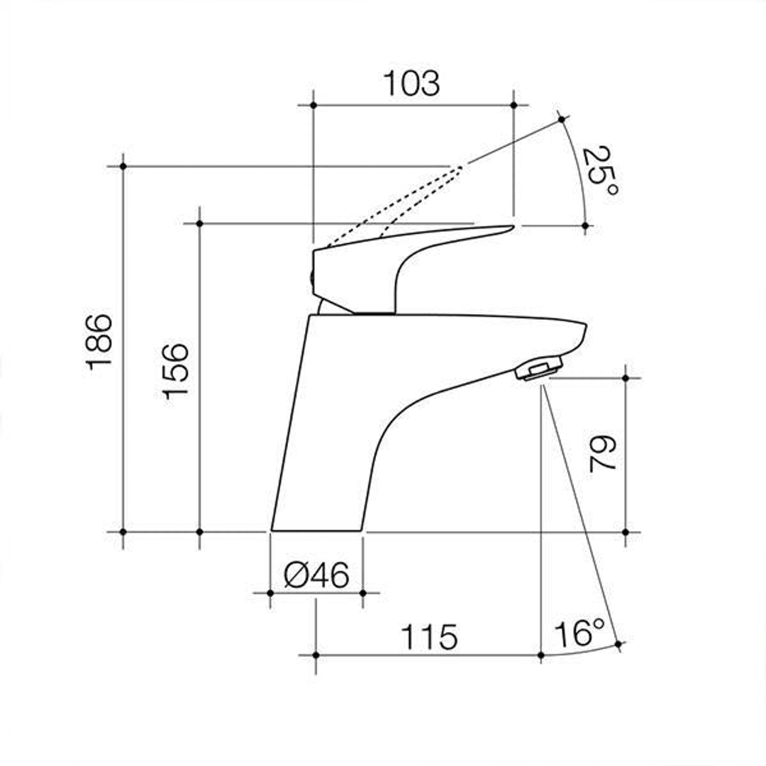 Dorf Flickmixer Plus Basin Mixer
