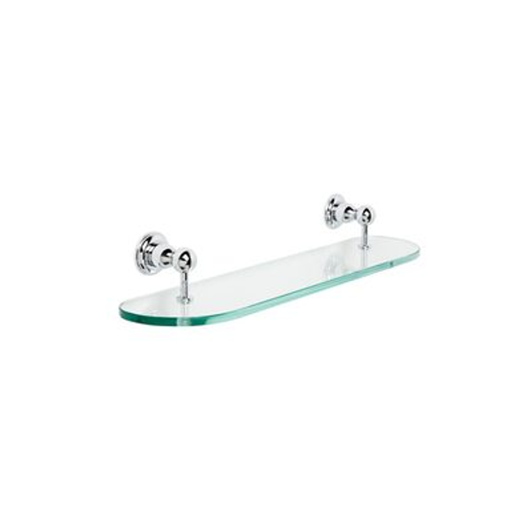 Brodware Winslow Glass Shelf 500mm Chrome