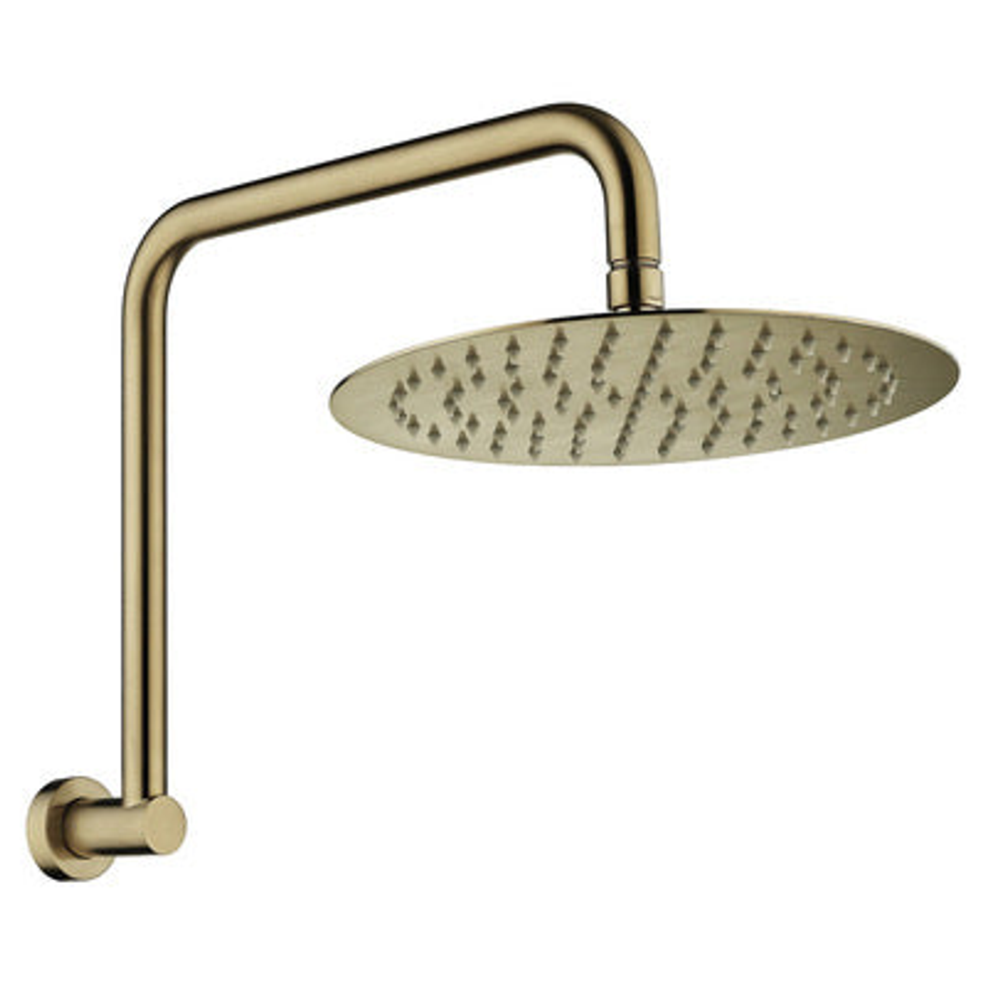 Fienza Kaya Gooseneck Shower Arm Set Urban Brass