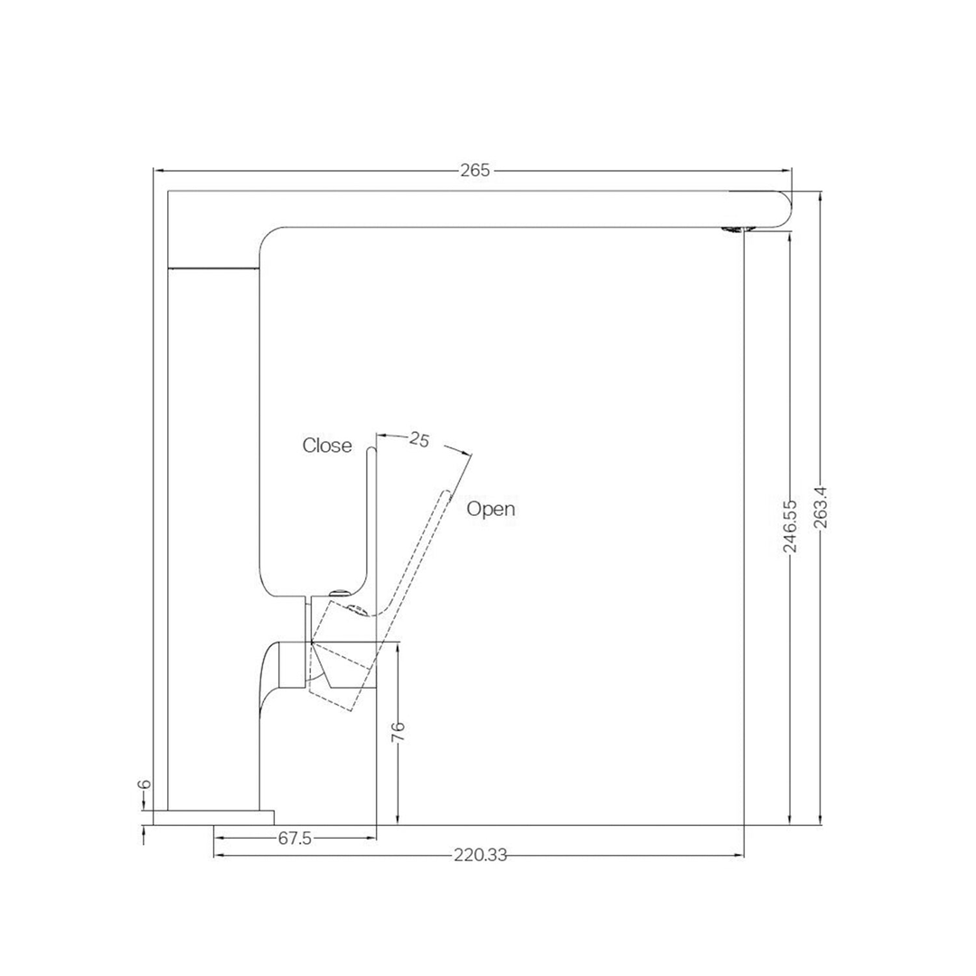 Nero Bianca Kitchen Mixer Matt Black