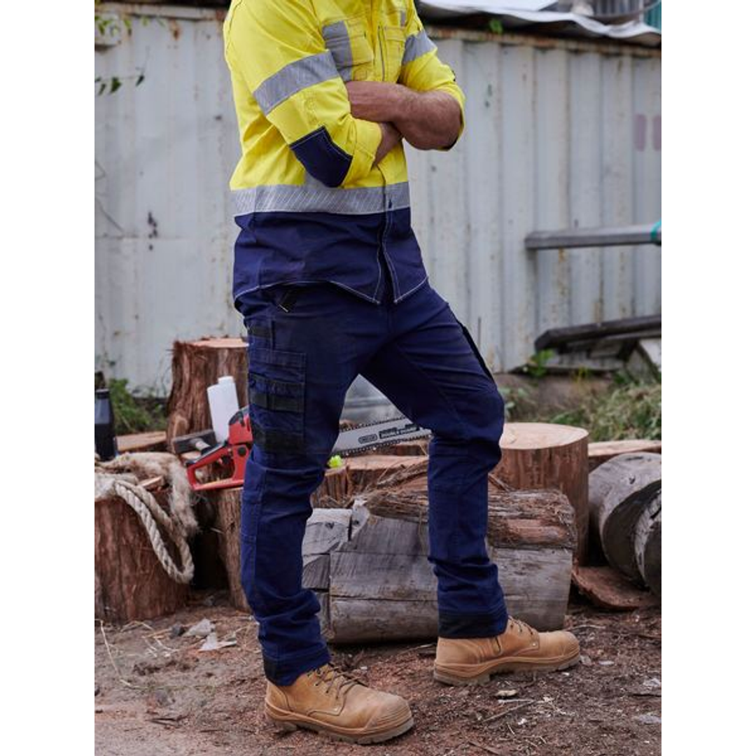 Bisley Flex & Move Stretch Cargo Cuff Pant Navy