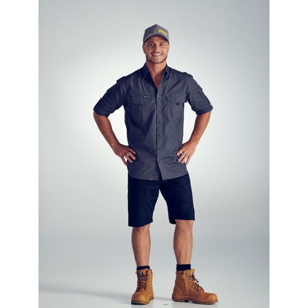 Bisley X Airflow Ripstop Ls Shirt Charcoal