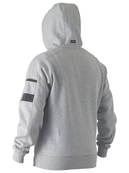 Bisley Work Fleece Hoodie Grey Marle
