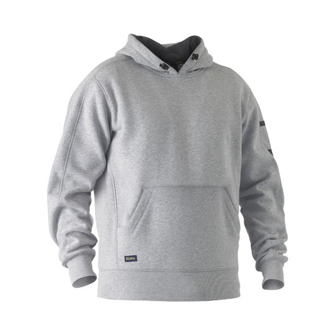 Bisley Work Fleece Hoodie Grey Marle