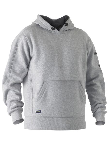 Bisley Work Fleece Hoodie Grey Marle