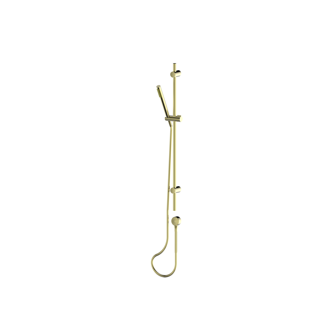Greens Rocco Pin Rail Shower Pvd Brushed Brass