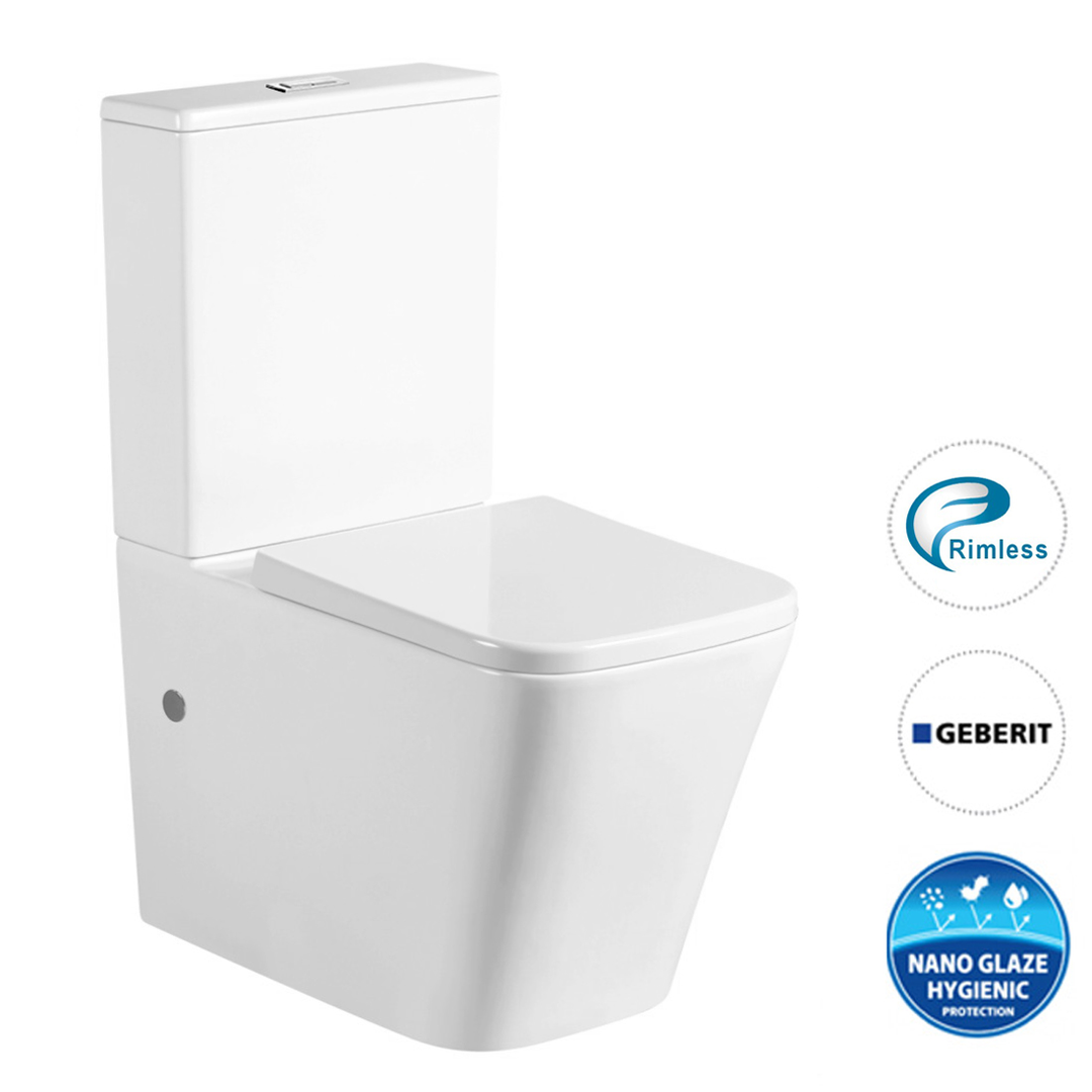 OTTI X-CUBE RIMLESS BTW TOILET SUITE
