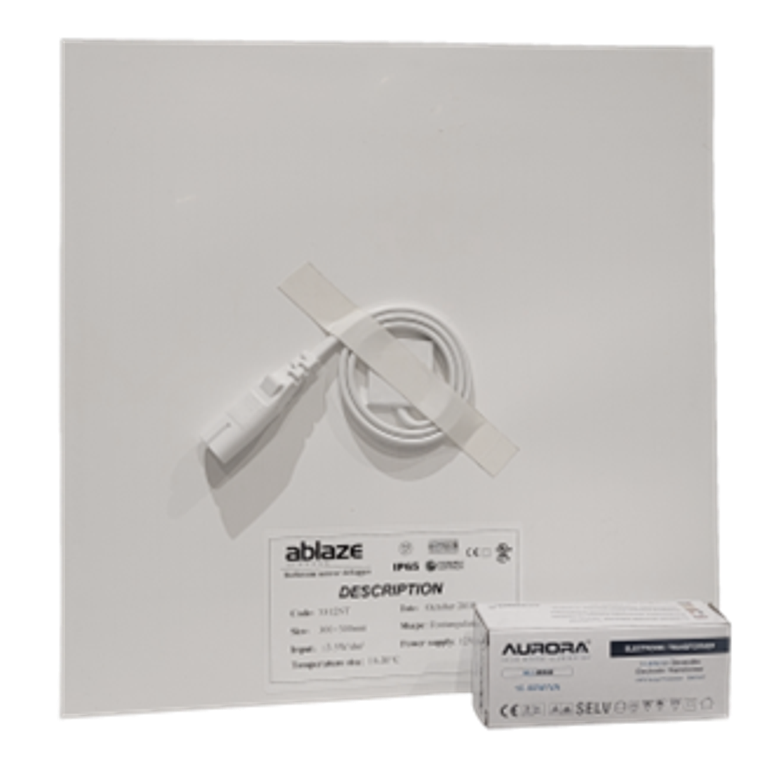 Thermogroup Thermomirror EZ Square 300x300mm 12Volt Demister Pad - Includes Transformer