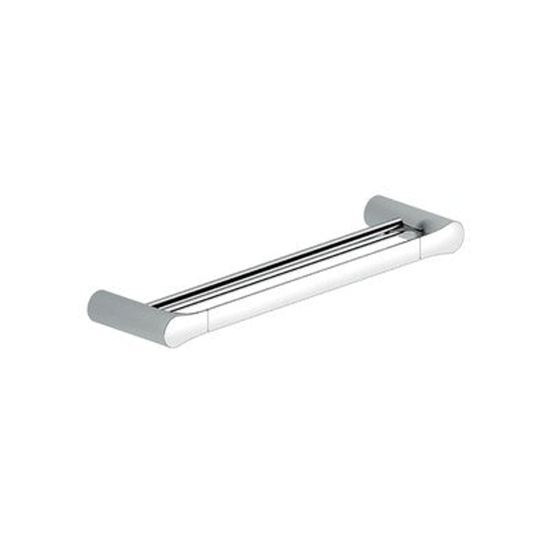 Streamline Synergii Double Towel Rail 60Cm White/Chrome