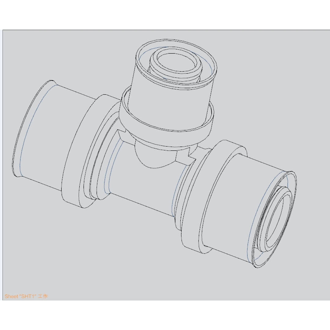 Unipex No.25 Tee Reducing Branch Dn25X25X16 Centre