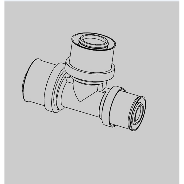 Unipex No.26 Tee Reducing End Dn20X16X20 Centre