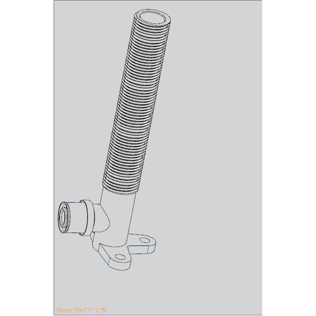Unipex No.19Bp Lugged Elbow Male Dn16X1/2"X200